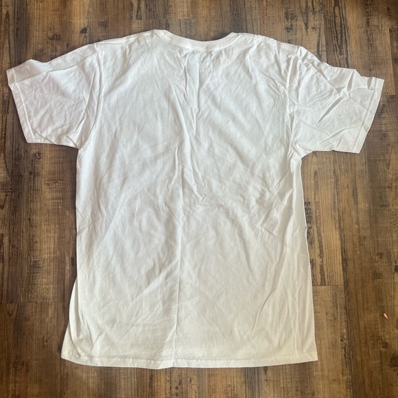 Adidas White Short Sleeve Tee Classic Crew Neck - Picture 2 of 2